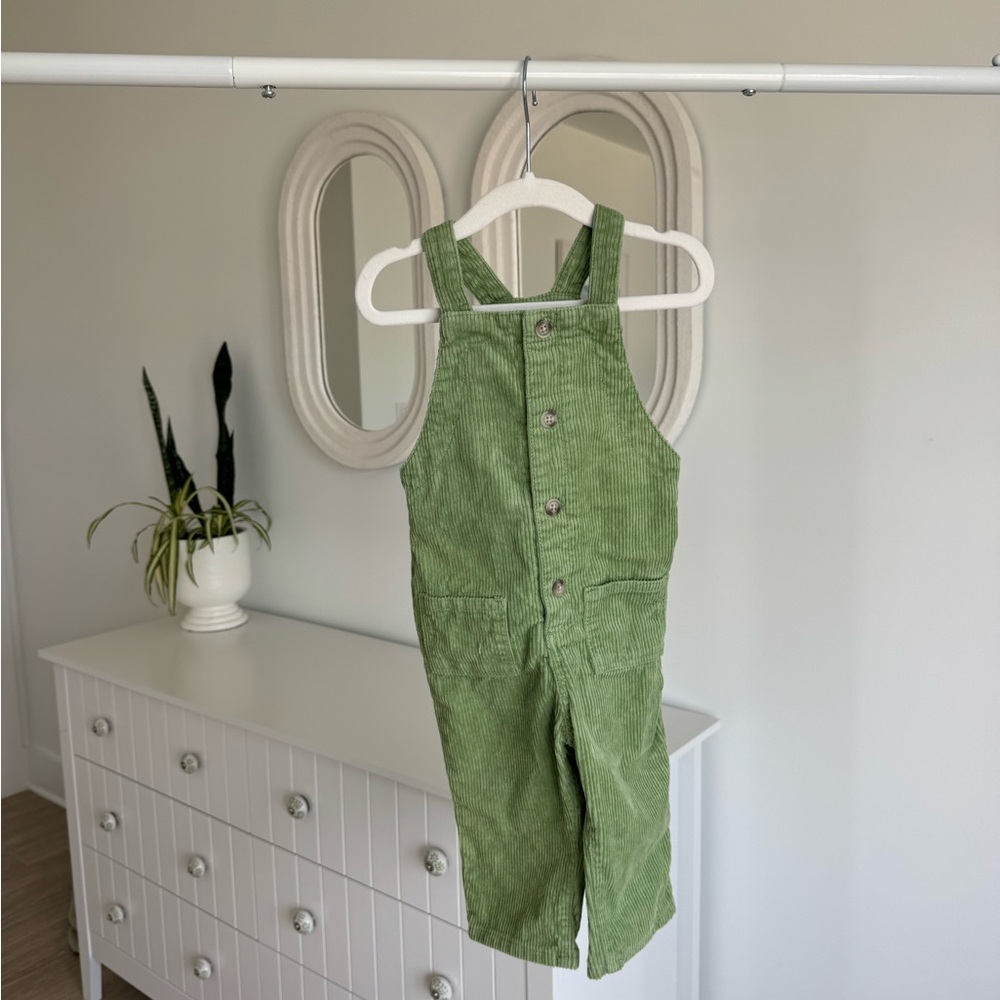 H&M Sage Corduroy Overalls